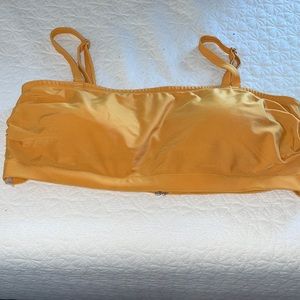 Mustard yellow swim top